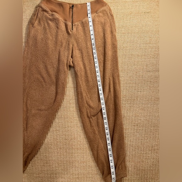 Beige teddy fabric arie sweatpants - Picture 2 of 5